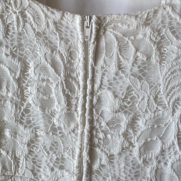 B. Darlin White Lace High-Low Lace Party Dress Size 1/2 - Picture 5 of 6